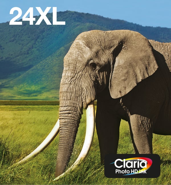 Epson 24XL Elefant, Claria Photo HD-bläck, Multipack‚ 6 färger, EasyMail