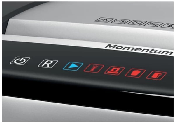 Rexel M515 dokumentförstörare Mikrostrimling 60 dB 23 cm Svart, Silver