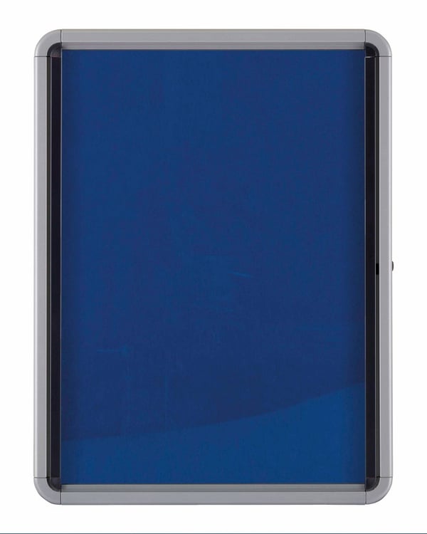 Nobo 1902556 anslagstavla med ficka Blå, Silver Aluminium