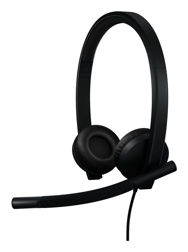 Logitech H570e Headset Ledningsført Kontor/Callcenter USB Type-A Sort