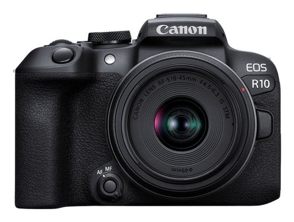 Canon EOS R10 RF-S18-45mm F4.5-6.3 IS STM MILC-runko 24,2 MP CMOS 6000 x 4000 pikseliä Musta