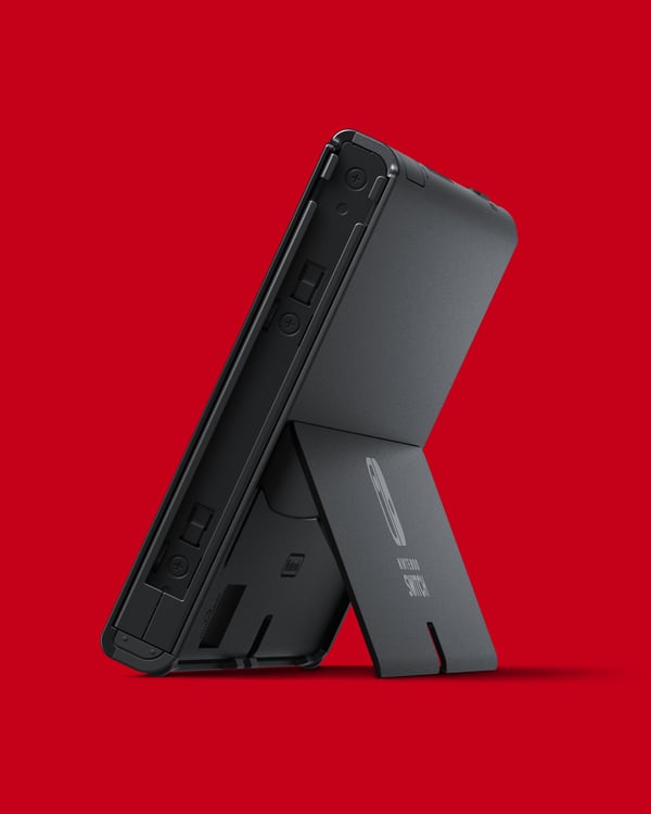 Nintendo Switch OLED bærbar spilkonsol 17,8 cm (7") 64 GB Berøringsskærm Wi-Fi Blå, Rød