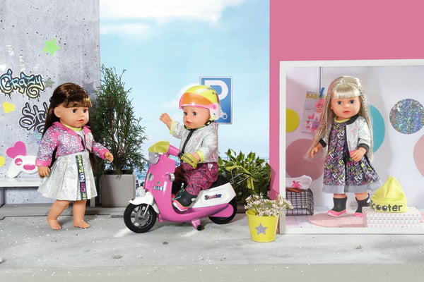 BABY born City Deluxe Scooter Combo Dockskoter