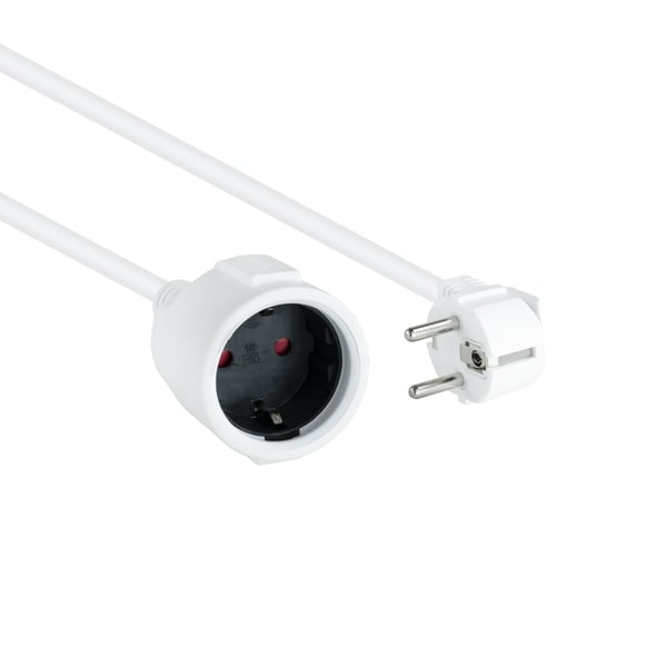 Nanocable 10.22.0610-W stikdåse 10 m 1 AC stikkontakt(er) Indendørs Hvid