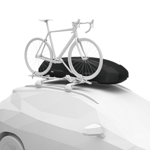 Thule Force 3 L Sport Kova suksiboksi Musta