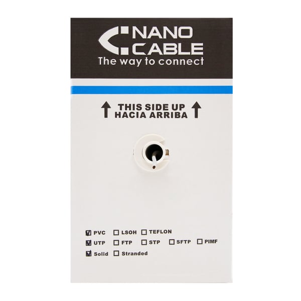 Nanocable 10.20.0304 netværkskabel Grå 305 m Cat5e U/UTP (UTP)