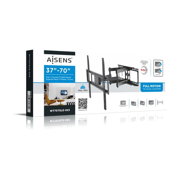 AISENS WT70TSLE-023 tv-beslag 177,8 cm (70") Sort