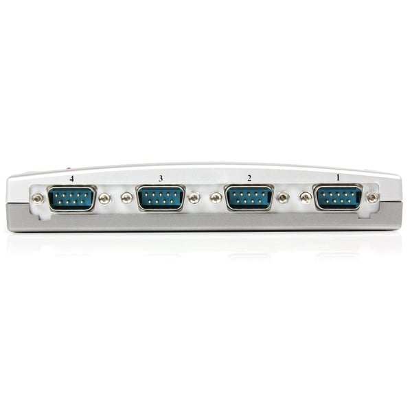 StarTech.com USB till RS232 seriell DB9-adapterhubb med 4 portar