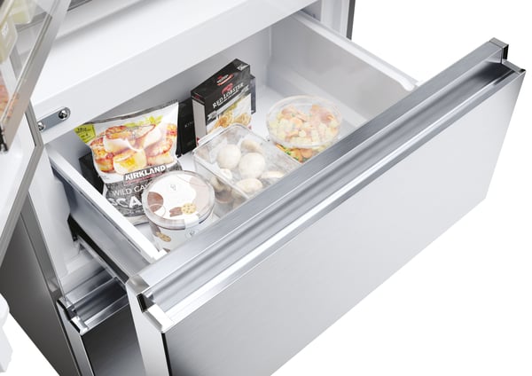 Haier HFR5719EWMG Fritstående 444 L Sølv