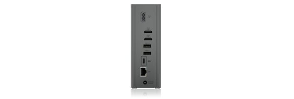 ICY BOX IB-DK2262AC Langallinen USB 3.2 Gen 1 (3.1 Gen 1) Type-C Antrasiitti