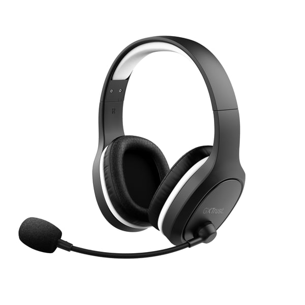 Trust GXT 391 Thian Kuulokkeet Langallinen & langaton Pääpanta Pelaaminen USB Type-C Musta, Valkoinen