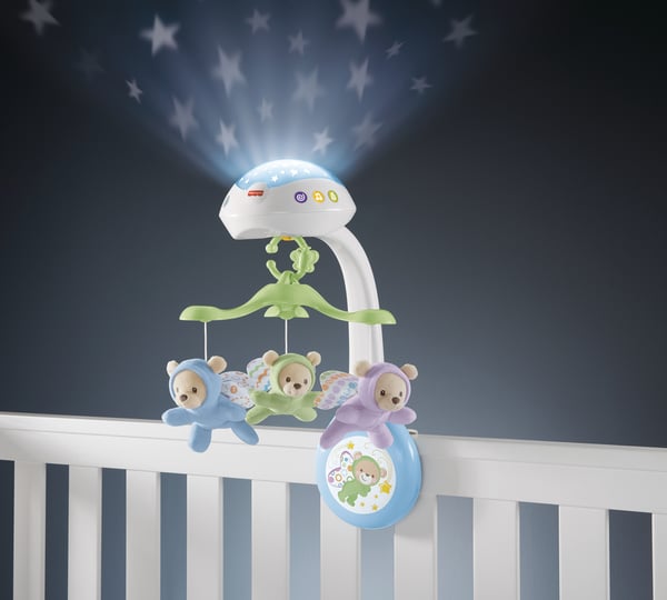 Fisher-Price 3-i-1-projektionsmobil, Butterfly Dreams, leksak för spjälsängen med ljusprojektion
