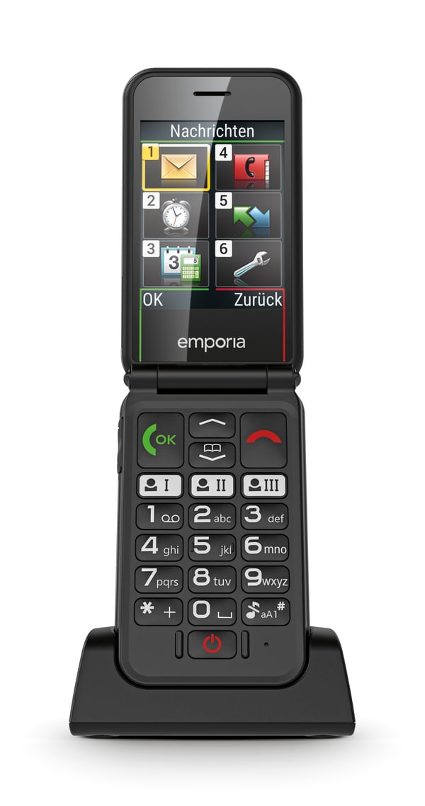Emporia SIMPLICITYglam 7,11 cm (2.8") 106 g Hvid Senior telefon
