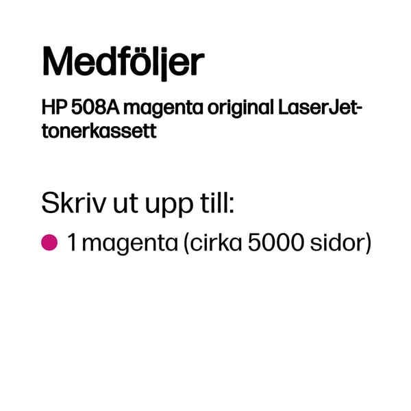 HP 508A - Magenta - original - LaserJet - Tonerpatron (CF363A)