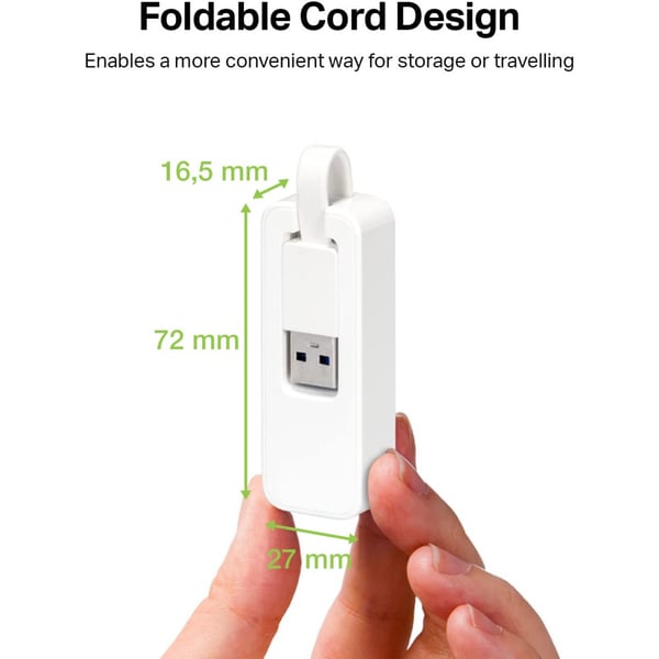 Techly IDATA USB-ETGIGA-3A nätverkskort Ethernet 5000 Mbit/s
