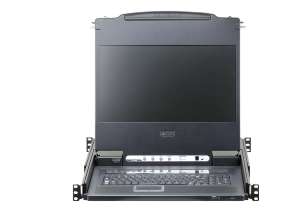 ATEN CL6708MW rack 43,9 cm (17.3") 1920 x 1080 pixlar Metall, Plast Svart 1U