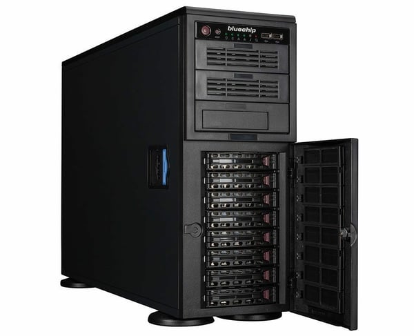 bluechip SERVERline T30334s server 1,92 TB Tower Intel Xeon 6 6315P 2,8 GHz 32 GB DDR5-SDRAM 1280 W