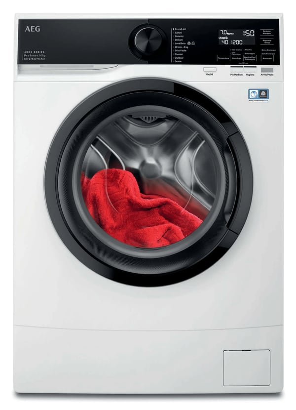 AEG Series 6000 L6SE47B Pesukone Edestä täytettävä 7 kg 1400 RPM Valkoinen