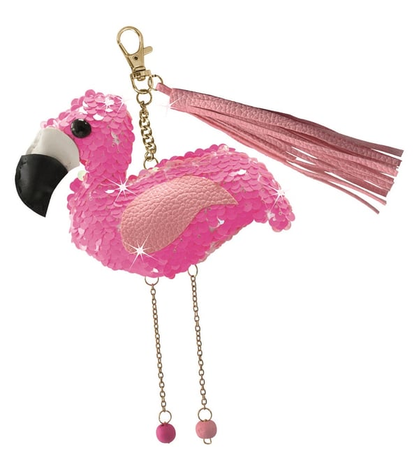 Lena Sequin Charm Flamingo