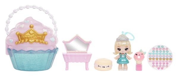 MGA Entertainment Yummiland Beauty Bag Playset + Lip Gloss Doll - Cupcake Beauty Bag