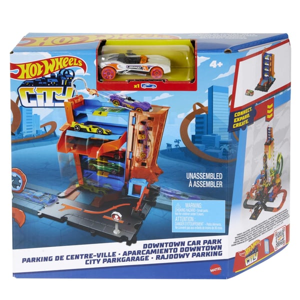 Hot Wheels City Downtown Car Park Playset