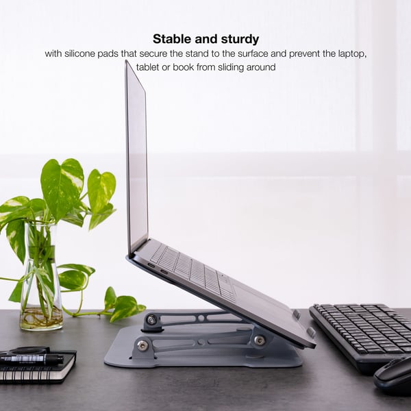 TooQ TQLRS0012-AL-G laptop stativ Stander til laptop og tablet Grå 43,9 cm (17.3")