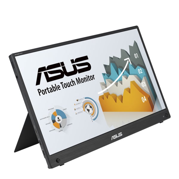 ASUS ZenScreen MB16AHT computerskærm 39,6 cm (15.6") 1920 x 1080 pixel Fuld HD Berøringsskærm Sort
