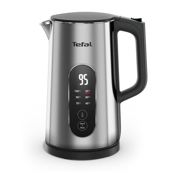 Tefal Selection KI871DE0 vedenkeitin 1,7 L 1500 W Musta, Ruostumaton teräs