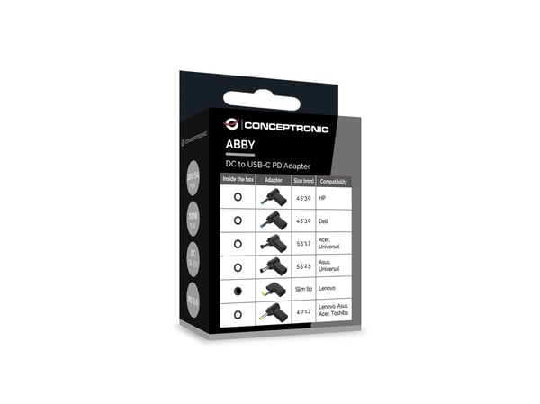 Conceptronic ABBY15PC05 tilbehør til laptop Strømspids til Laptop