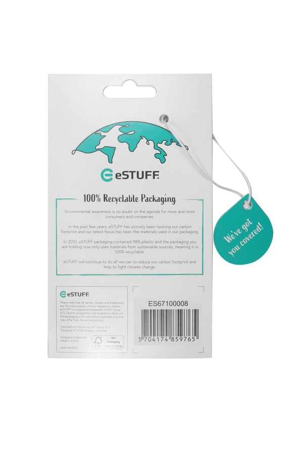 eSTUFF ES67100008 mobiltelefonfodral Mobilskal Transparent