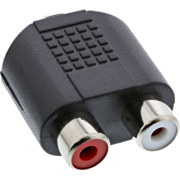 InLine 99346 kabel kønsskifter 3.5mm jack female 2xCinch Sort