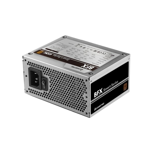 Chieftec Smart 450W strömförsörjningsenheter 20+4 pin ATX ATX Svart, Silver