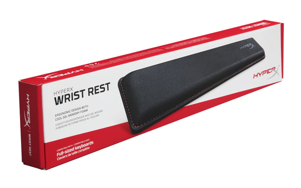 HyperX HX-WR håndledsstøtte Gele, Hukommelsesskum, Gummi Sort