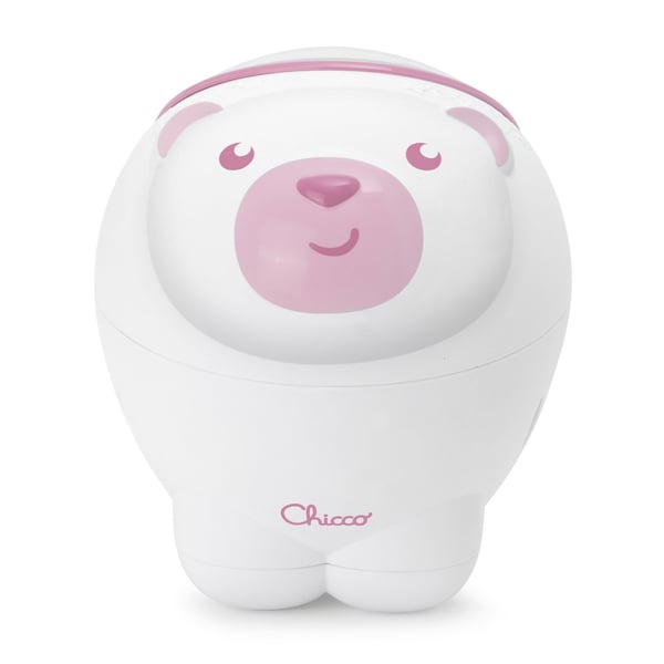 Chicco First Dreams Polar Bear babynattlampor Fristående Rosa, Vit