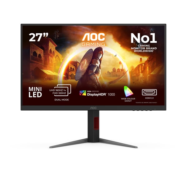 AOC G4 U27G4XM computerskærm 68,6 cm (27") 3840 x 2160 pixel 4K Ultra HD LED Sort, Rød