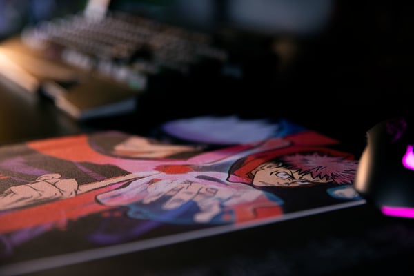 Konix KX JUJUSTU MOUSEPAD M DARK Spelmusmatta Multifärg