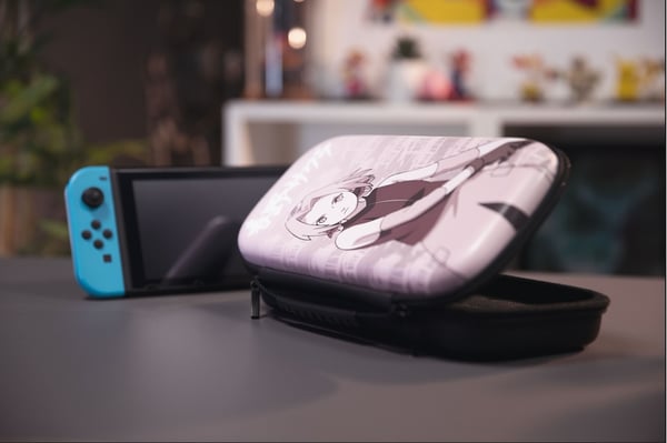 Konix Naruto 80381117166 väskor för bärbara spelkonsoller Hårt fodral Nintendo Polyvinylklorid (PVC) Rosa