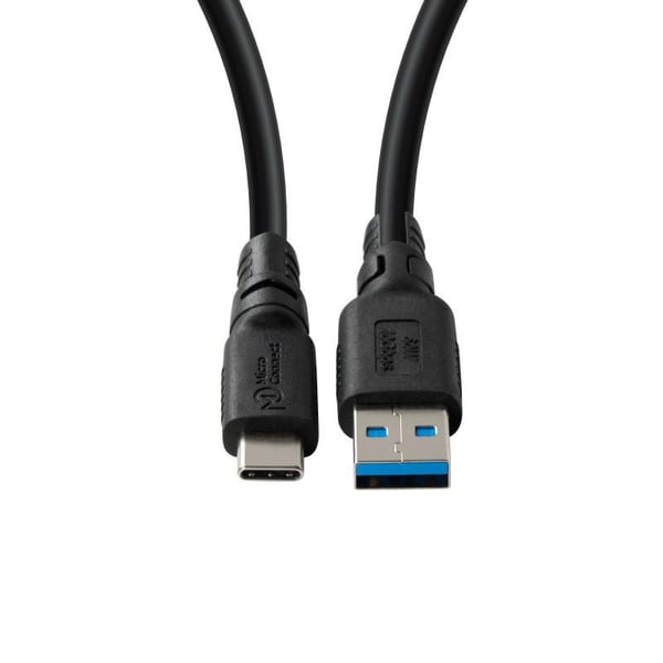 MicroConnect ColorFlex USB-C til USB-A kabel 60W 10Gbps Halogenfri (LSZH), USB 3.2 Gen 2, 1m