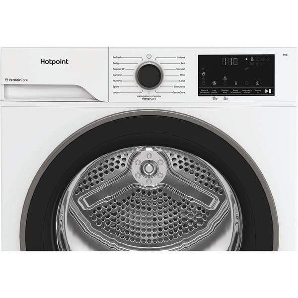 Hotpoint HPT 94D BS IT tørretumbler Fritstående Front-læsning 9 kg Hvid