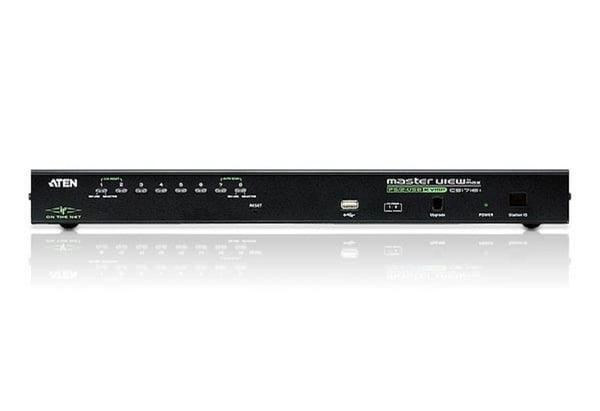 ATEN 1 PS/2-USB VGA KVM over IP-switch med , 8 portar för lokal/fjärran delad åtkomst