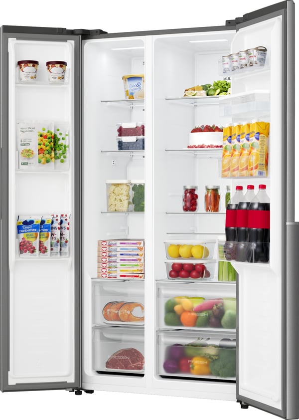 Gorenje NRS917E41XWD Kombinerad kyl/frys side-by-side Fristående 541 l Grå
