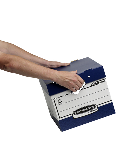 Fellowes 0038801 kansioiden säilytyslaatikko Paperi Sininen