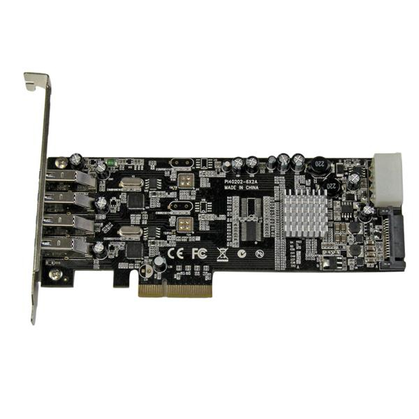 StarTech.com 4-Port USB 3.0 PCI Express-kortadapter - PCIe SuperSpeed USB 3.0-expansionskort med 2 D