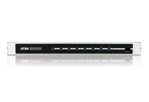 ATEN 8-portars HDMI-ljud-/video switch , med IR-fjärrkontroll