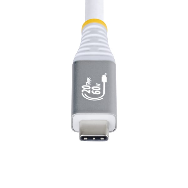 StarTech.com CC3M20GUSB4CXW USB-kaapeli USB4 Gen 2x2 3 m USB C 20 Gbit/s 60 W Valkoinen