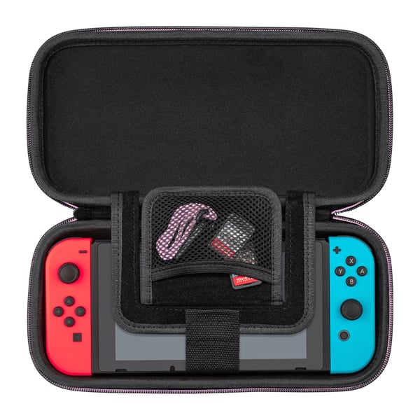 PDP Slim Deluxe: Animal Crossing Isabelle Hardshell case -kotelo Nintendo Oranssi, Vaaleanpunainen