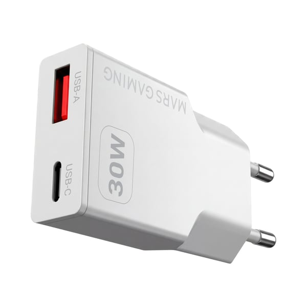 Mars Gaming MDGAN30W oplader til mobil enhed Hvid