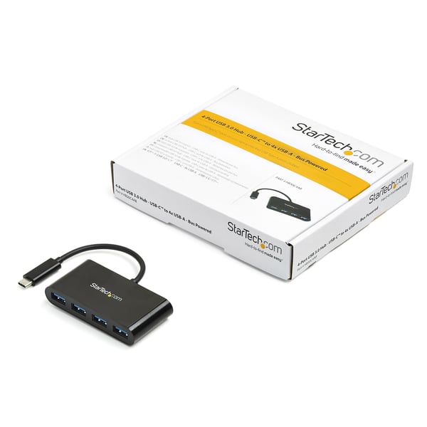 StarTech.com 4-portars USB 3.0-hubb - USB-C till 4x USB-A