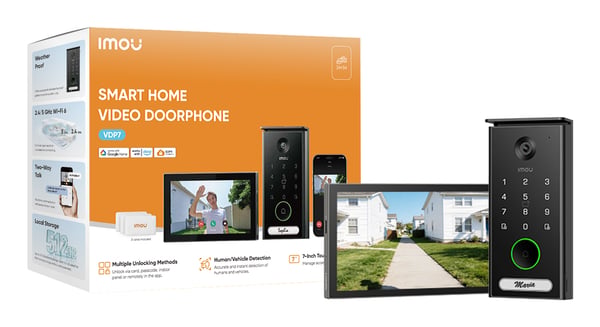 Imou VDP7 video samtalesystem 5 MP 17,8 cm (7") Sort
