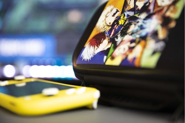Konix My Hero Academia Hårt fodral Nintendo EVA (Ethylene Vinyl Acetate) Svart, Multifärg